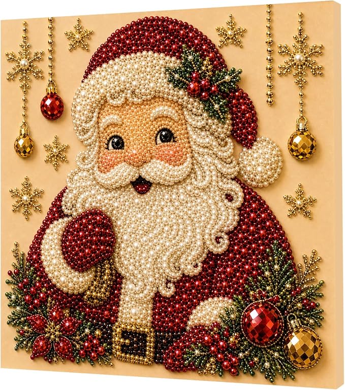 POETRYDRAW Christmas Decor Angel Pearl Art Kit - Image 4