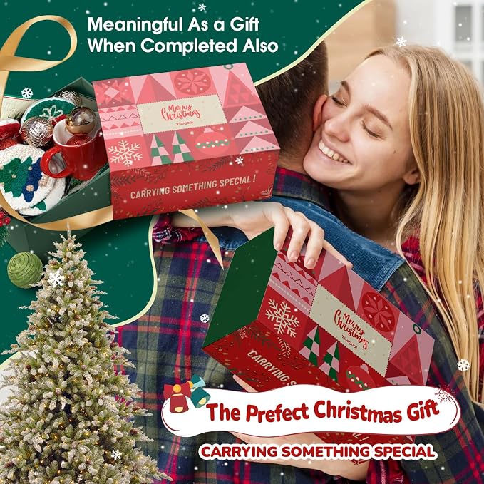 yuegool 6PCS Christmas Punch Needle Coasters Kit, Easy DIY Punch Needle - Image 6