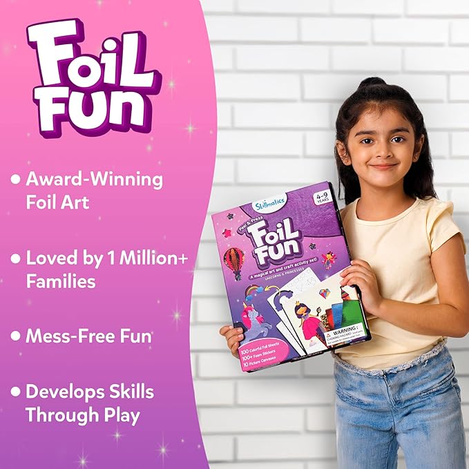 Skillmatics Foil Fun – Unicorns & Princesses, No Mess Art & Craft Kit | Craft - Image 2