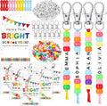 Suncalla 984 Pcs 24 Set Back to School Keychain Making Kit DIY Bead Craft | by Unknown