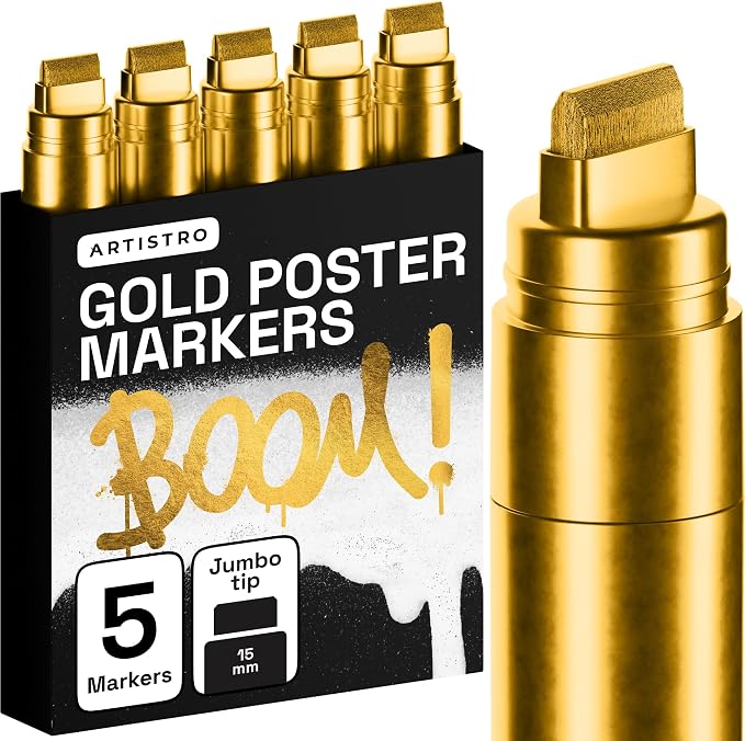 ARTISTRO Gold Paint Pens by ARTISTRO