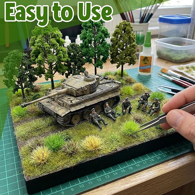 Warmtree 360 Pcs Static Grass Lowland Shrubs Tuft Terrain Model Kit - Image 7
