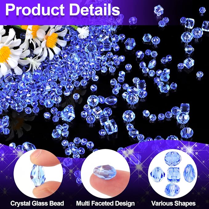 Crystal Beads, Rondelle Jewelry Beads - Image 3