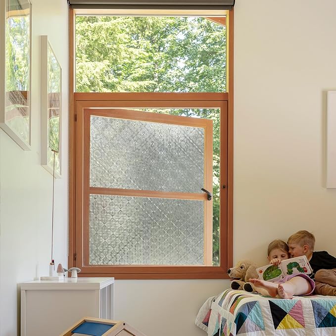 Add.Heres Stained Glass Window Privacy Film, 3D Static Cling Removable Window - Image 6