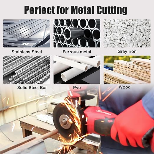 Cut Off Wheels 5", PRETEC 50+5 Pack Metal Cutting Wheel,Thin 125mm Metal & Stainless Steel Fast Cutting Discs for Angle Grinder - 7/8" Arbor Hole, 5" x 1/24" x 7/8" 55 PCS