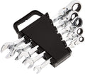Amazon Basics Ratchet Wrenches Set, Flexible Metric Flex Head, 5-Piece