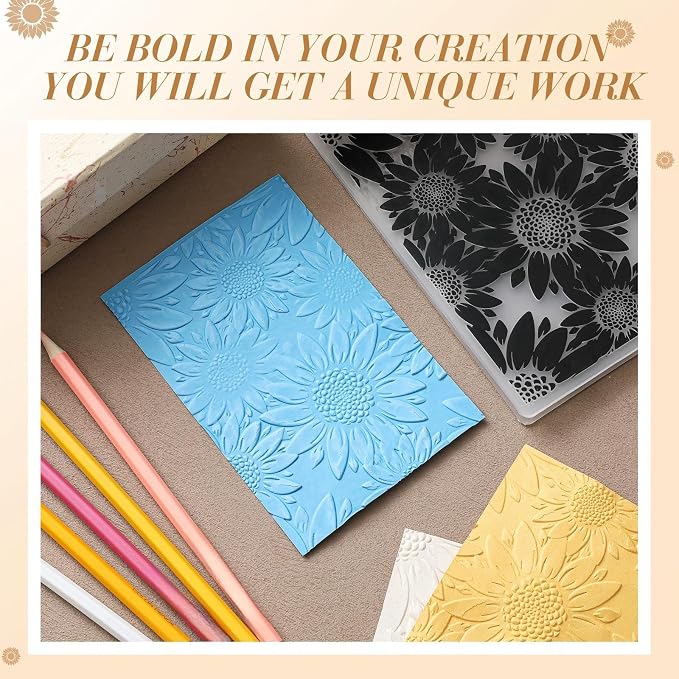 Geiserailie 1 Pcs Embossing Folders 2d/3D Embossing Machine Template Paper Card - Image 6