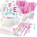 168Pcs Hi Five Birthday Party Decorations or 5 Years Old Birthday Serves 24 | by Greencian