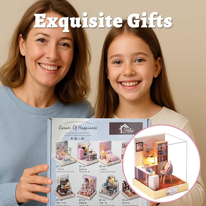 Flever Dollhouse Miniature DIY House Kit Creative Room - Image 8