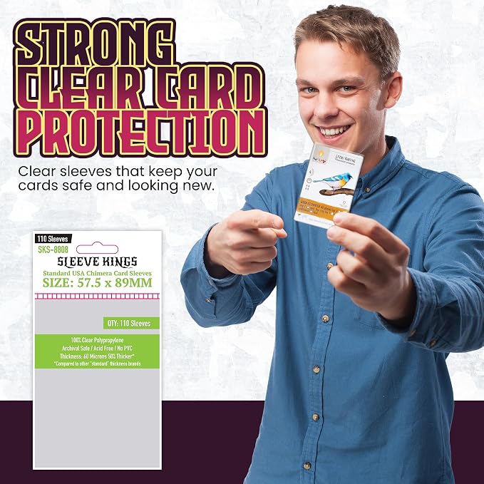 Sleeve Kings Standard Card Sleeves – 110 Count, Medium Size, Compatible - Image 2