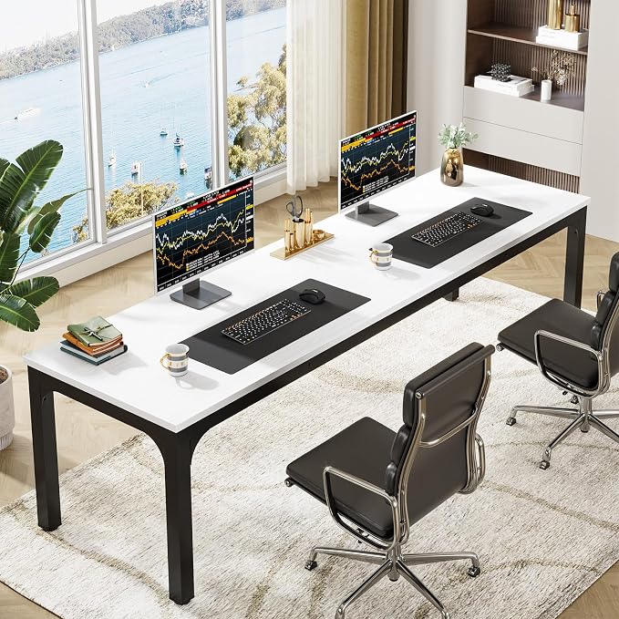 Tribesigns 78.7 Inches Extra Long Computer Desk 2 Person Desk, Double Long Desk by Unknown