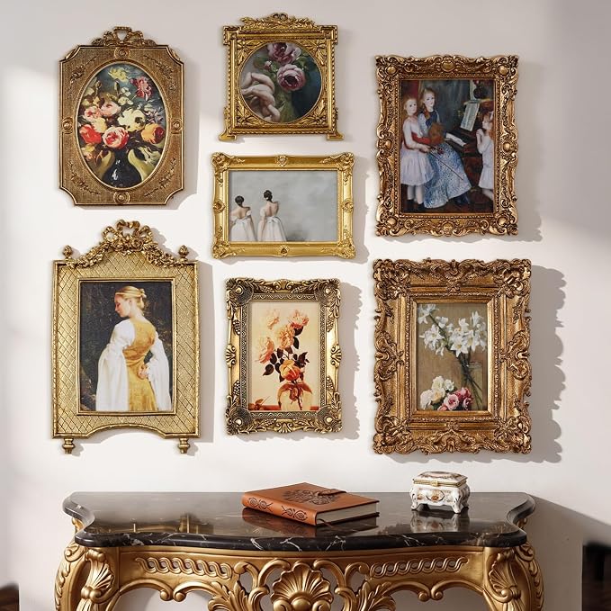 Wonderjune 7 Pcs Vintage Picture Frames Set - Image 6