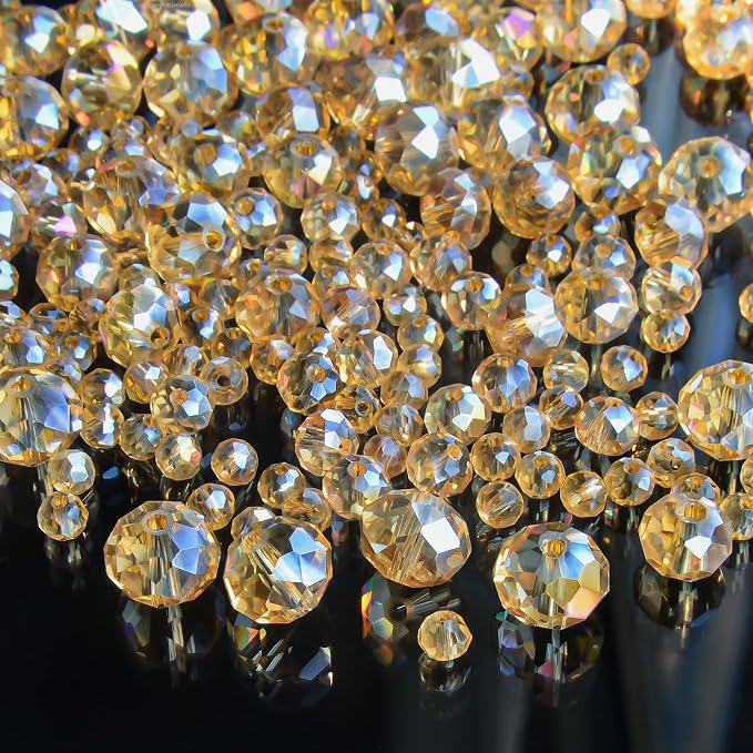 220Pcs 10mm Crystal Glass Beads - Image 6