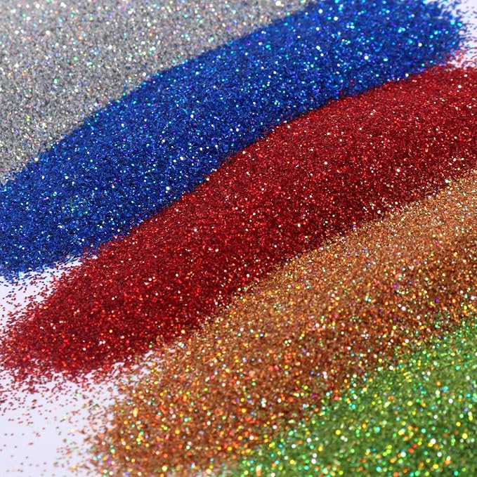 Ceya Holographic Ultra Fine Glitter Powder Set 28 Colors, 9.87oz/280g Craft - Image 2