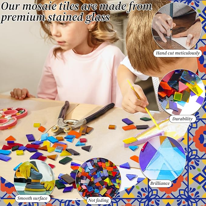 2400 Pcs Mosaic Tiles, Glass Mosaic Tiles - Image 6