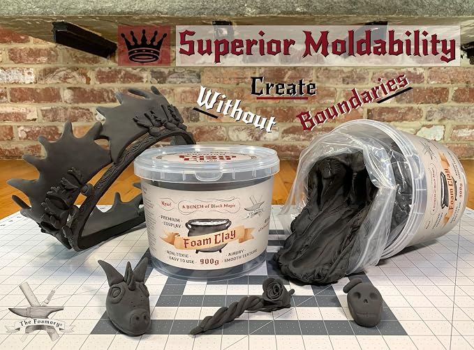 The Foamory Moldable Cosplay Foam Clay High Density Air Dry Clay, EVA Foam - Image 2