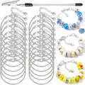 20 Pcs 7.87 Inch Snake Chain Charm Bracelets Adjustable Snake Charm Bracelet by BRACELETMAKINGKIT