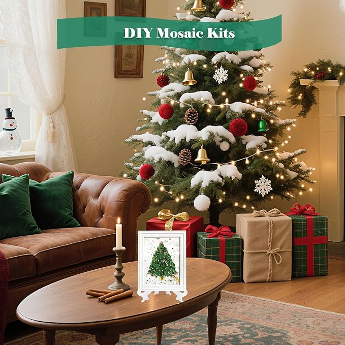CIYOJA Sea Glass Christmas Tree Craft Kit - Image 4