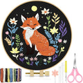 TINDTOP Embroidery Kit for Beginners Adult, Fox Embroidery Kit | Include by TINDTOP