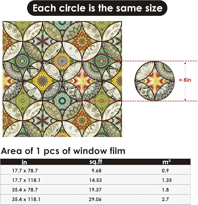 DKTIE Static Cling Decorative Window Film - Image 9