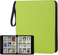 GERMUN 3 Ring 9 Pocket Zipper Card Binder, 720 Double Sided Standard PU Trading by GERMUN