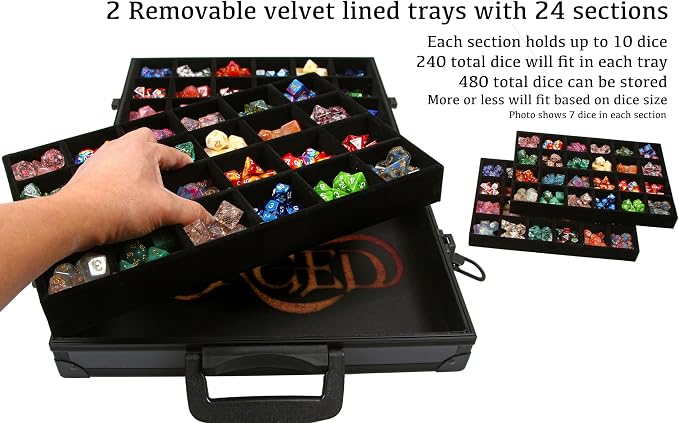 Forged Dice Co. Dice Display Case and Rolling Tray - Image 2
