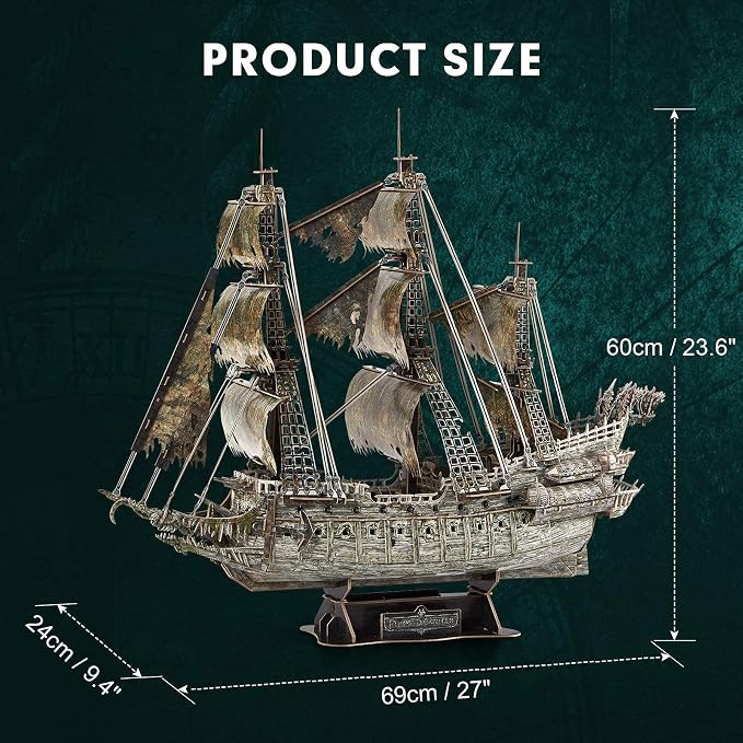 CubicFun Flying Dutchman 3D Pirate Ship Puzzle - Image 7
