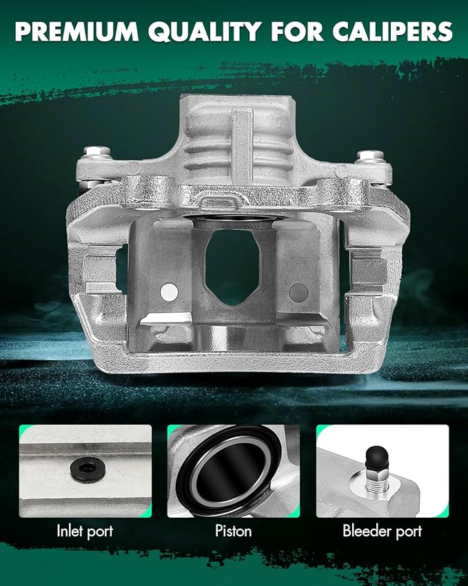 SCITOO Rear Left Brake Caliper With Bracket 18B4804 Compatible For Buick 2004-2007 For Chevrolet 2002-2009 For GMC 2002-2009 For Isuzu 2003-2008