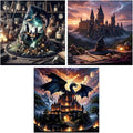 3 Pack Diamond Art Kits for Adults, 5D Castle Diamond Painting Kits for by Dugsmgd