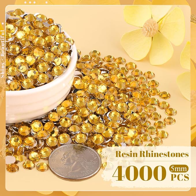 4000PCS 5mm Resin Rhinestones Bulk - Image 2