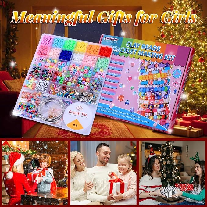 AIPRIDY 3600 Pcs Girls Toys Bracelet Making Kit, Unicorn/Mermaid Jewelry - Image 6