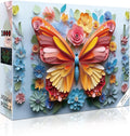 1000 Piece Puzzle for Adults Butterfly Noctilucous Jigsaw Puzzles by R+RUCKERCO
