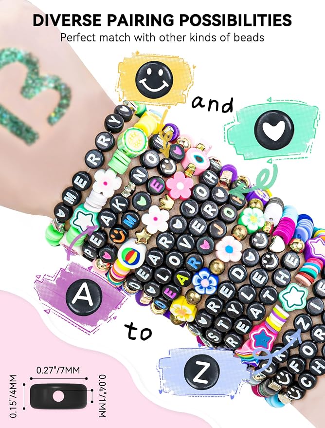 ARTDOT 1400 Pieces Letter Beads - Image 3
