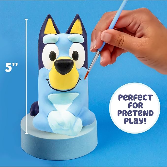Bluey Paint Your Own Figurine, Fun Paintable Ceramic Figure, Includes 6 Acrylic - Image 5