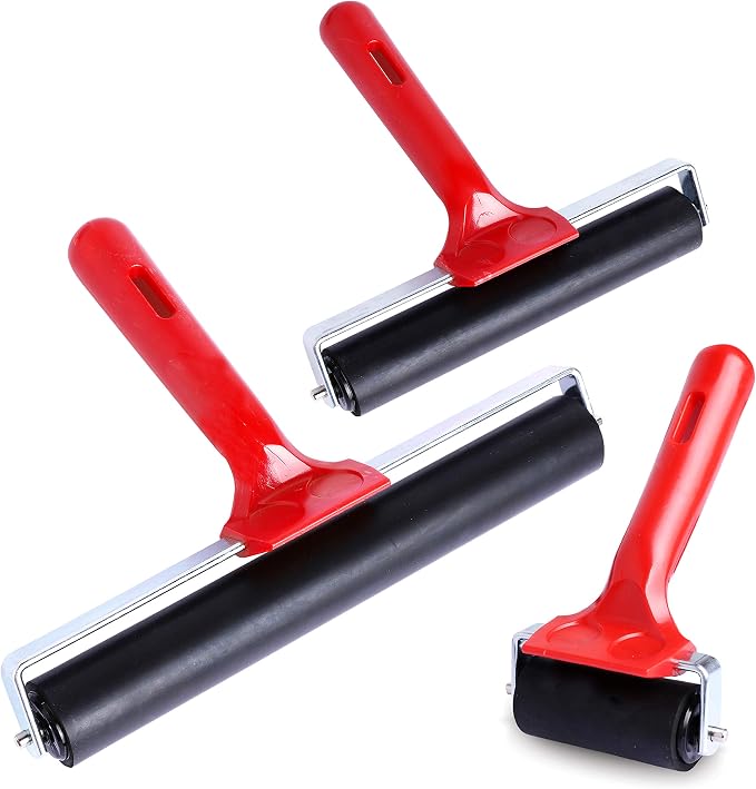 UCEC Brayer Roller, Durable Hard Rubber Roller Brayers, Brayer Rollers by UCEC