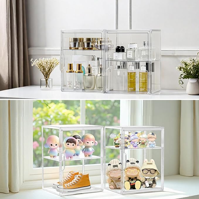 Attelite Acrylic Display Case for Collectibles, Stackable Storage Box - Image 5