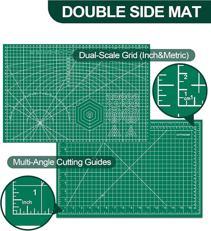Self Healing Cutting Mat 3 Packs, 12×18 Inch Fabric Cutting Mats - Image 4
