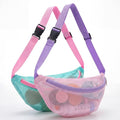 Hsei 2 Pcs Mesh Shell Bags for Beach Shelling Seashell Collecting Fanny Pack by Hsei