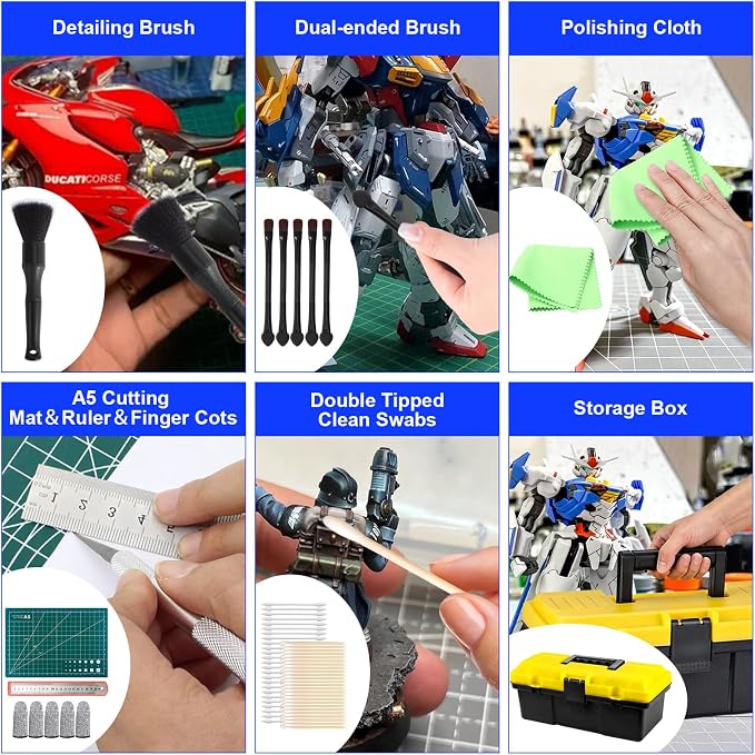 242 Pcs Gundam Tool Kit, Professional Model Tool Kit - Image 8