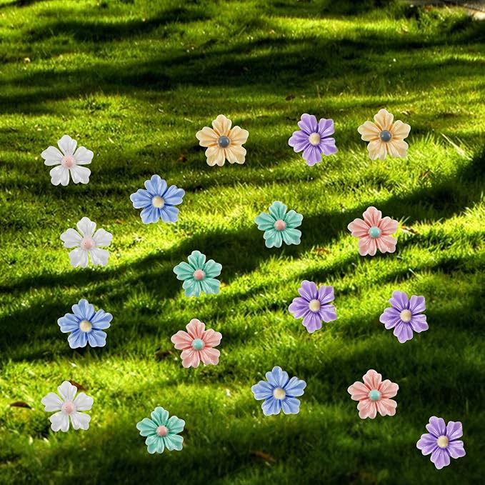 100 Pieces Tiny Flower for Dollhouse Miniatures Resin Things for Crafts Mini - Image 7