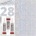36000Pcs White AB Rhinestones for Bedazzling, Iridescent Mixed Sized 2-6mm by Worthofbest
