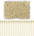 Lemonkey 100Pcs Ball Beads Chains Bulk, Cream Meta Keychains Ringsl, 4 Inch Dog by Lemonkey