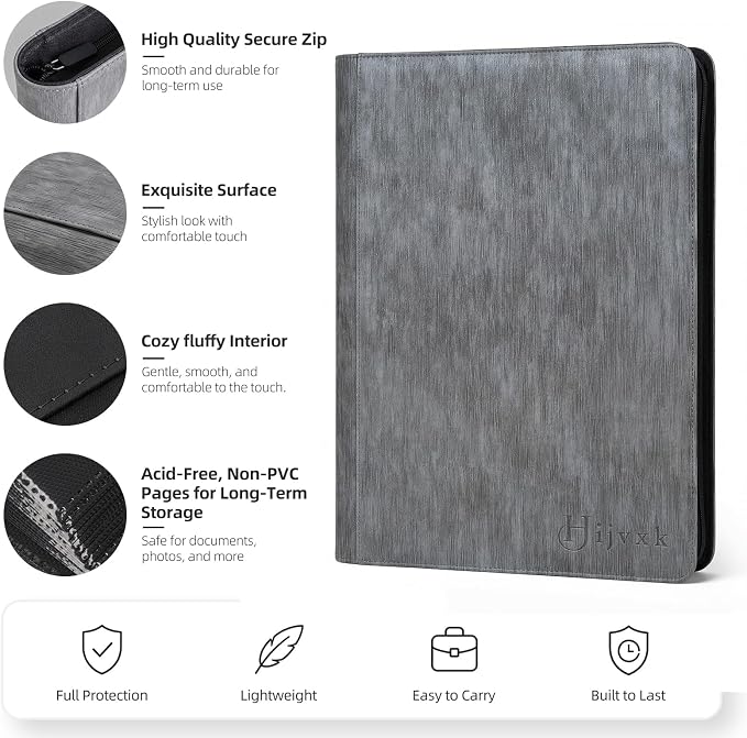 Card Binder 16 Pocket, Premium 1024 Double Sided Pocket Collection Binder - Image 5