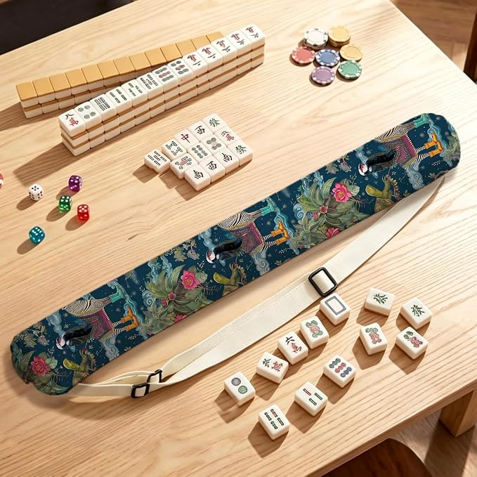 Exotic Jungle Forest Animal Mahjong Mat Bag - Image 4