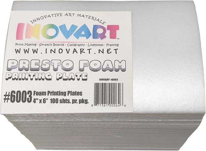 Inovart Presto Foam Printing Plates Econo Pack, 100 Sheets by Inovart