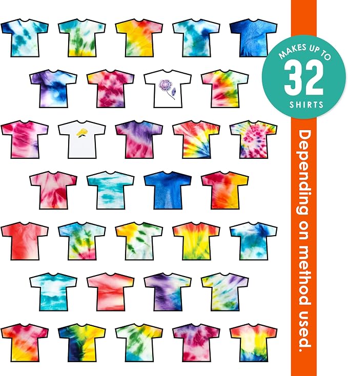 SEI 16 Pack Classic Dye Spray Kit, Tye Dye Kits - Image 2