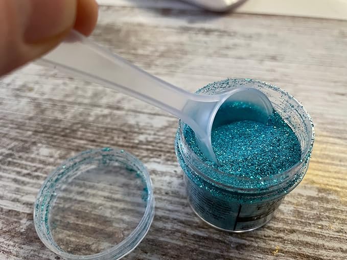 Ranger Metallic Embossing Powder Set, Embossing Powder Spoons, Frosted Crystal - Image 4