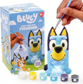 Bluey Paint Your Own Figurine, Fun Paintable Ceramic Figure, Includes 6 Acrylic by HorizonGroupUSA