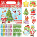 JULEASEL Mirror Mosaic Craft Kit, Christmas Sticker Activity Ages 4-8 | Spark by JULEASEL