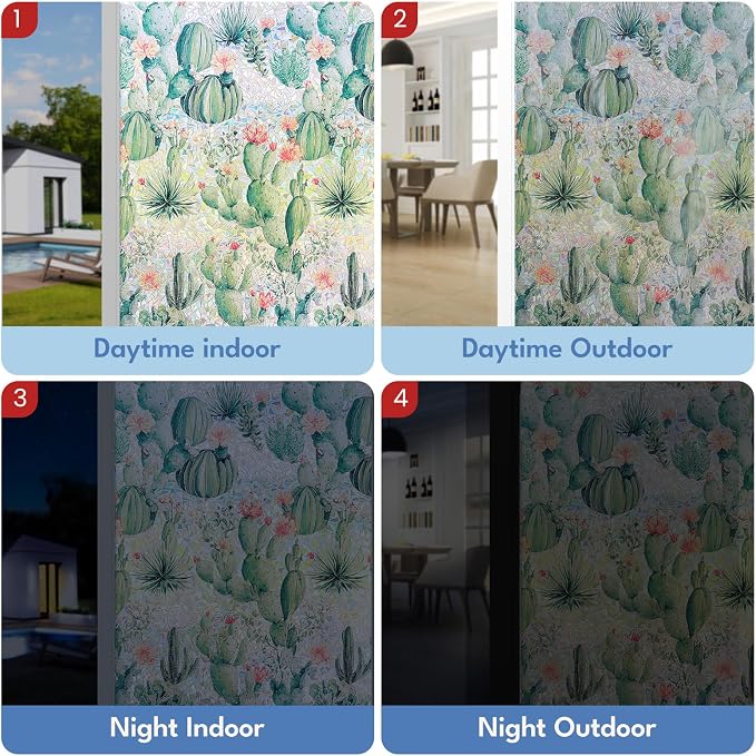 ADD.HERES Window Privacy Film, Stained Glass Decorative Static Cling, Removable - Image 5